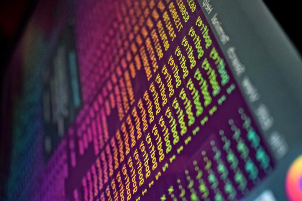 Colorful QR code with gradient design elements